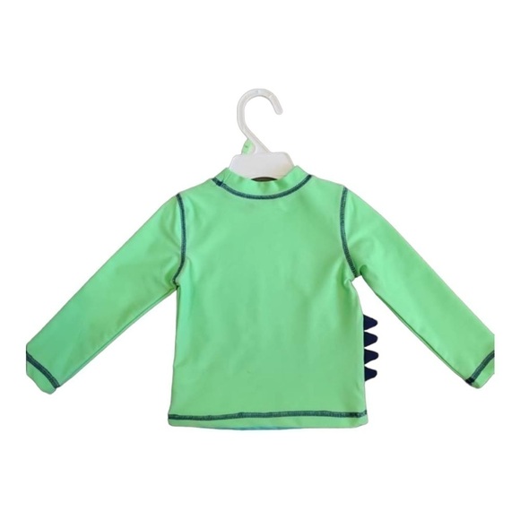LITTLE Me Green Dino Swim Shirt Size 18 months - Picture 3 of 3